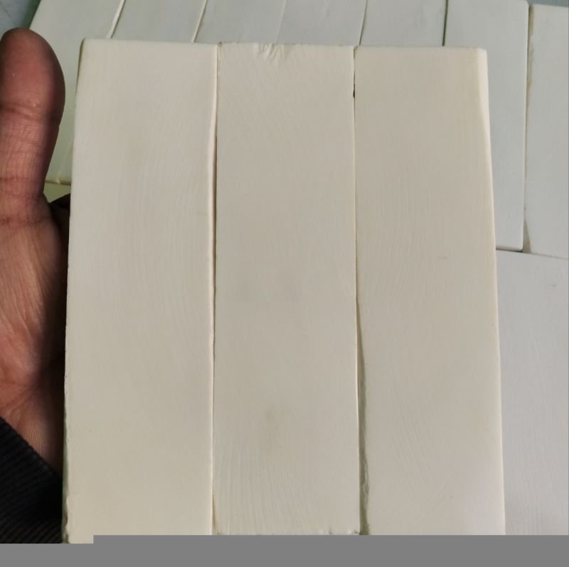 White Bone Flat Knife Scales