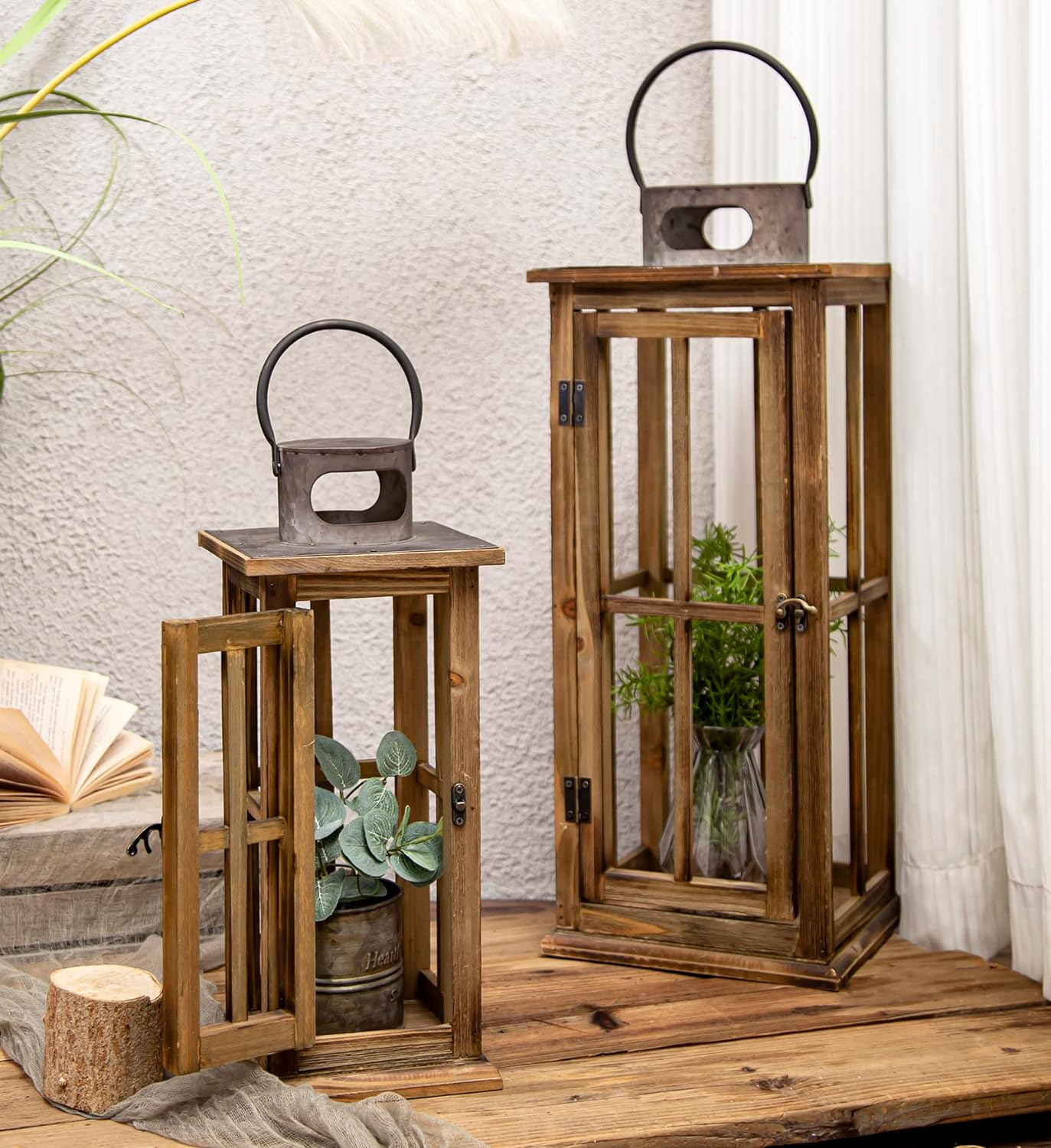 Wooden Candle Lantern